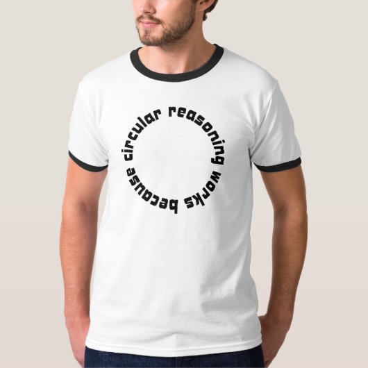 円の推論の仕事ので信号器 Tシャツ (正面)