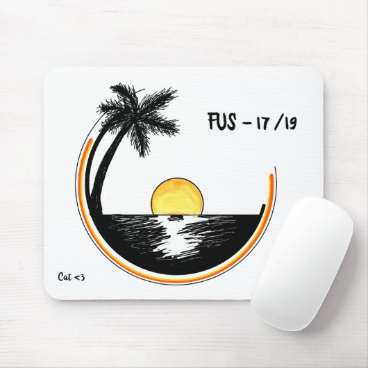 円の日没 マウスパッド (マウス)