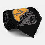円の星を競争させるヴィンテージのオートバイ ネクタイ (ロール)