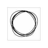 円の枠の木目のスタンプ ラバースタンプ (インプリント)