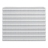 円の模様のある白い背景 カレンダー (カバー)