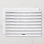 円の模様のある白い背景 シーズンカード (裏面)