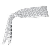 円の模様のある白い背景 タイヘッドバンド (回転270)