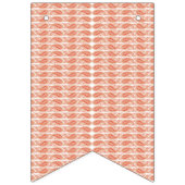 円の模様のある白い背景 バンティングフラッグ (第1の旗)