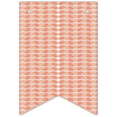 円の模様のある白い背景 バンティングフラッグ (第3の旗)