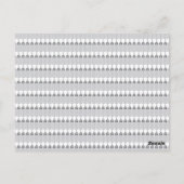 円の模様のある白い背景 ポストカード (裏面)