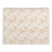 円の模様のある茶色の背景 カレンダー (カバー)