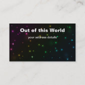 円の照明効果の名刺 名刺 (裏面)