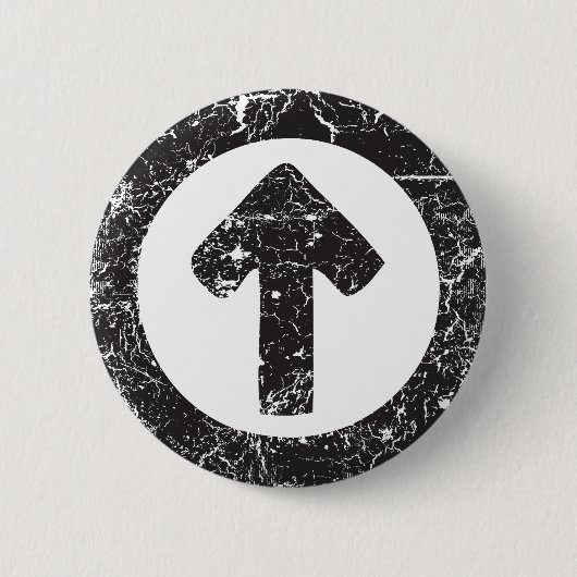 円の矢印 缶バッジ (正面)