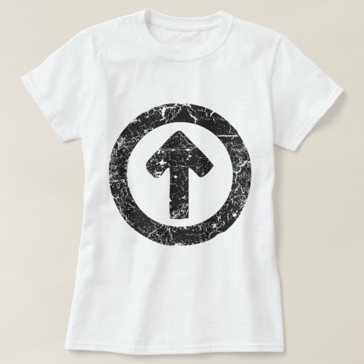 円の矢印 Tシャツ (デザイン正面)