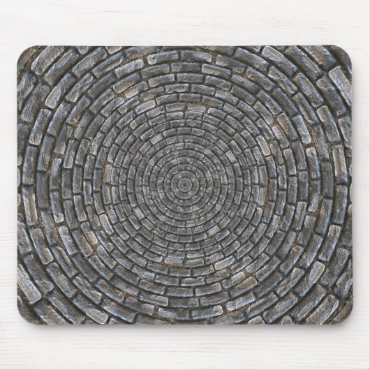 円の石 マウスパッド (正面)