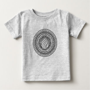 円の種族の落書き ベビーTシャツ