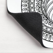 円の種族の落書き マウスパッド (コーナー)