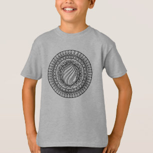 円の種族の落書き Tシャツ