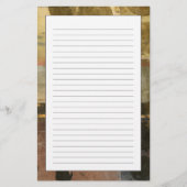 円の緑のしぶき 便箋 (正面)