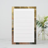 円の緑のしぶき 便箋 (スタンド正面)