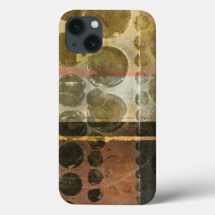 円の緑のしぶき iPhone 13ケース