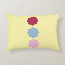 円の線のアクセント枕 アクセントクッション