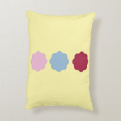 円の線のアクセント枕 アクセントクッション (裏面(縦))