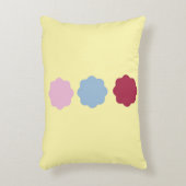 円の線のアクセント枕 アクセントクッション (正面(垂直))