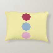 円の線のアクセント枕 アクセントクッション (裏面)