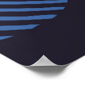 円の背景ヴィンテージ抽象芸術カラフル ポスター (角)