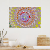 円の色 ポスター (キッチン)