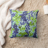 円の説得2のネオン熱帯泡パターン クッション (ブランケット)