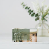 円の顔[緑] 名刺 (スタンド正面)