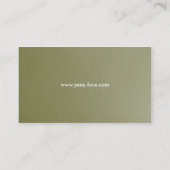 円の顔[緑] 名刺 (裏面)