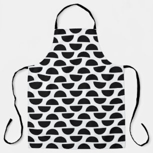 円の黒い半分はパットを作シンプル成する エプロン