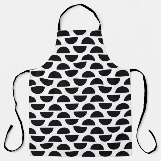 円の黒い半分はパットを作シンプル成する エプロン (正面)