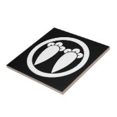 円の2つの平行なクローブ タイル (側面)