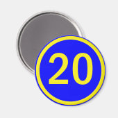 円の20 マグネット (正面/裏面)