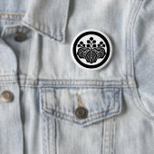 円の5&3開花とのPaulownia 缶バッジ (インサイチュ)