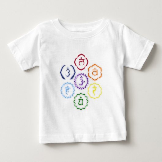 円の7チャクラ ベビーTシャツ (正面)