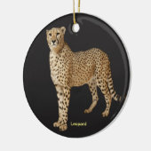 円のLeopardイメージオーナメント セラミックオーナメント (左)