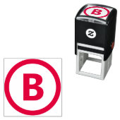 円はっきりした枠を使用したカスタマイズ可能な縁ど文字 セルフインキングスタンプ (インサイチュ)