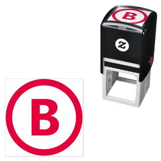 円はっきりした枠を使用したカスタマイズ可能な縁ど文字 セルフインキングスタンプ (インサイチュ)