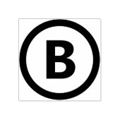 円はっきりした枠を使用したカスタマイズ可能な縁ど文字 ラバースタンプ (インプリント)