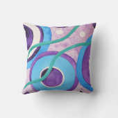 円はパターンを抽出します クッション (裏面)