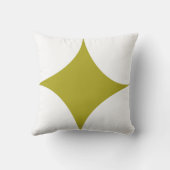 円または星の緑の枕 クッション (裏面)