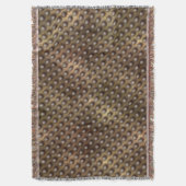 円または球、ステンドブラウンの背景。 スローブランケット (正面縦)