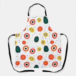 円よくはしゃぐ形(ドット) エプロン