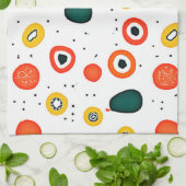 円よくはしゃぐ形(ドット) キッチンタオル (折り畳み)
