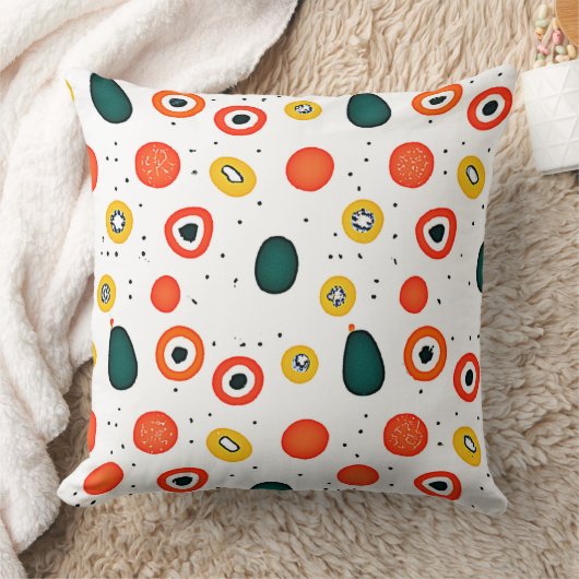 円よくはしゃぐ形(ドット) クッション (ブランケット)
