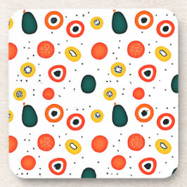 円よくはしゃぐ形(ドット) コースター