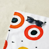 円よくはしゃぐ形（ドット） ビーチタオル (インサイチュ)