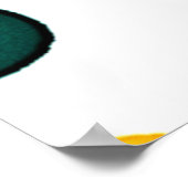 円よくはしゃぐ形（ドット） ポスター (角)