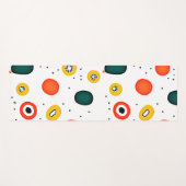 円よくはしゃぐ形(ドット) ヨガマット (正面(横))